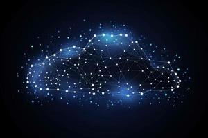 Cloud computing. Generate Ai photo