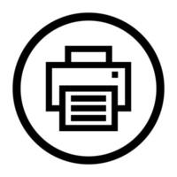 Fax machine icon. vector