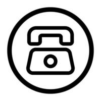 Phone telephone icon. vector