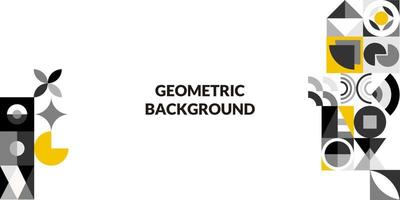 Flat geometric background vector