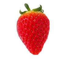 Fresh red strawberry isolated on white background photo