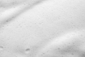 Abstract white soap foam bubbles texture background photo