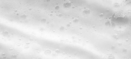 Abstract white soap foam bubbles texture background photo