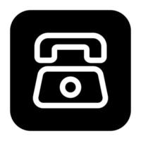 Phone telephone icon. vector