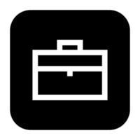 Work suitcase line icon. business bag. vector