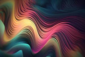 Abstract colorful fluid. Generate Ai photo