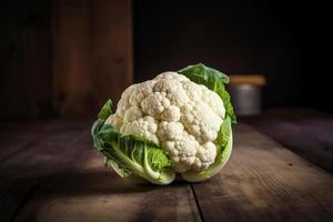 Fresh cabbage cauliflower. Generate Ai photo