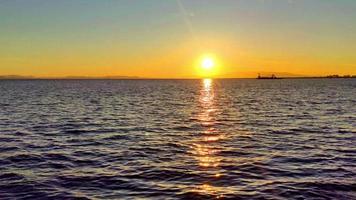 Magical Ocean Island Sunset Seascape video