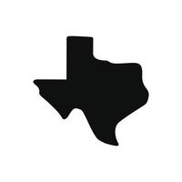 Texas mapa vector símbolo ilustración