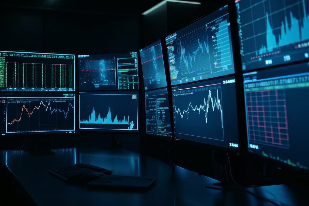 Trading Monitors Stock Photos, Images and Backgrounds for Free Download
