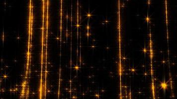 Loop golden star particles wall moving up abstract background video