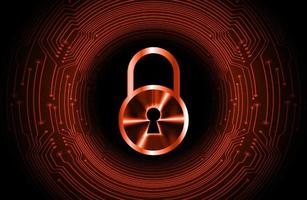 Modern Cybersecurity Technology Background with padlock vector