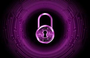 Modern Cybersecurity Technology Background with padlock vector