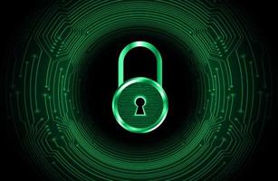 Modern Cybersecurity Technology Background with padlock vector