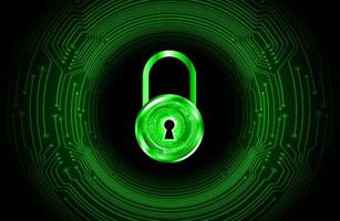 Modern Cybersecurity Technology Background with padlock vector