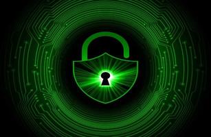 Modern Cybersecurity Technology Background with padlock vector