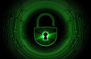 Modern Cybersecurity Technology Background with padlock vector