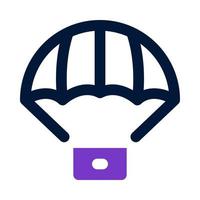 parachute icon for your website, mobile, presentation, and logo design. vector