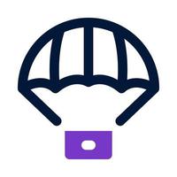 parachute icon for your website, mobile, presentation, and logo design. vector