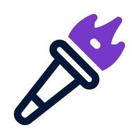 torch icon for your website, mobile, presentation, and logo design. vector