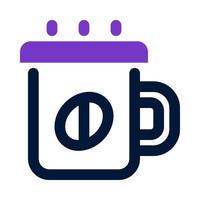 taza icono para tu sitio web, móvil, presentación, y logo diseño. vector