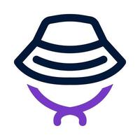 bucket hat icon for your website, mobile, presentation, and logo design. vector