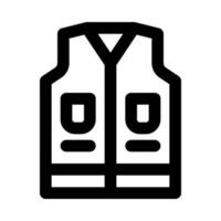 vest icon for your website, mobile, presentation, and logo design. vector