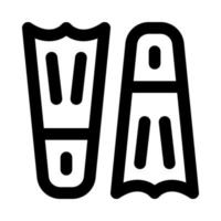 flippers icon for your website, mobile, presentation, and logo design. vector