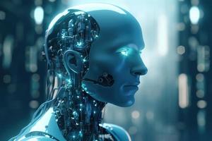 Artificial 3d intelligence. Generate Ai photo