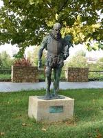 Badajoz, Spain, 2022. Statue in homage to the Spanish explorer Pedro de Alvarado photo
