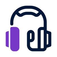 icono de auriculares para su sitio web, móvil, presentación y diseño de logotipo. vector