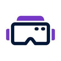 icono de gafas vr para su sitio web, móvil, presentación y diseño de logotipo. vector