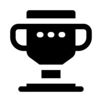 icono de trofeo para su sitio web, móvil, presentación y diseño de logotipo. vector