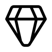 icono de diamante para su sitio web, móvil, presentación y diseño de logotipo. vector