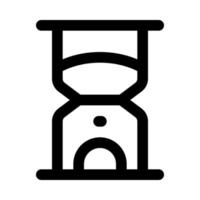 icono de reloj de arena para su sitio web, móvil, presentación y diseño de logotipo. vector