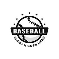 Baseball logo design vector
