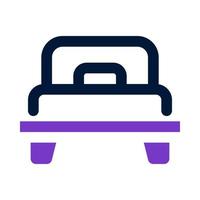 icono de cama para su sitio web, móvil, presentación y diseño de logotipo. vector