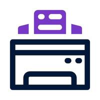 printer icon for your website, mobile, presentation, and logo design. vector