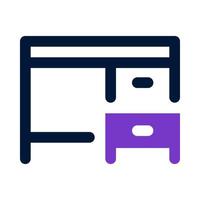 icono de mesa para su sitio web, móvil, presentación y diseño de logotipo. vector