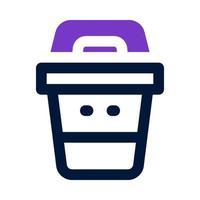 trash icon for your website, mobile, presentation, and logo design. vector