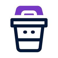 trash icon for your website, mobile, presentation, and logo design. vector