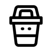 trash icon for your website, mobile, presentation, and logo design. vector