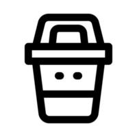 trash icon for your website, mobile, presentation, and logo design. vector