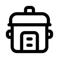 rice cooker icon for your website, mobile, presentation, and logo design. vector