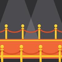 Vector Image Of A Red Carpet On An Event