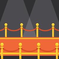 Vector Image Of A Red Carpet On An Event