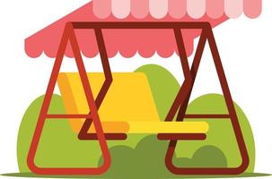 Vector Image Of A Swing Bench