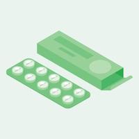 Vector Image Of Pills In A Blister Pack