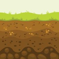 Vector Image Of Different Layers Of Soil