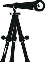 Vector Image Of A Telescope On A Tripod